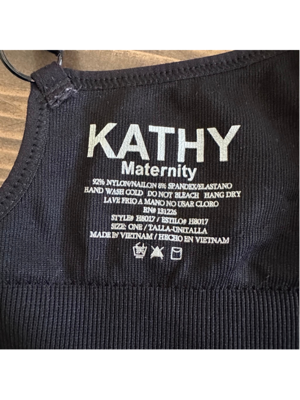 Kathy Maternity Nursing Bras 2 Pack One Size Black Pink - Picture 2 of 5